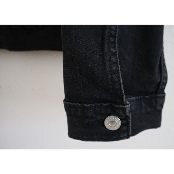 Levi's 299450070 Women's Sz Large Black Denim Original Trucker Jacket $70 - Picture 5 of 6
